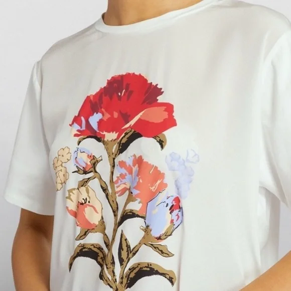 “MaxMara - Weekend” White Silk and Cotton Top Size S  EUC - Picture 3 of 8